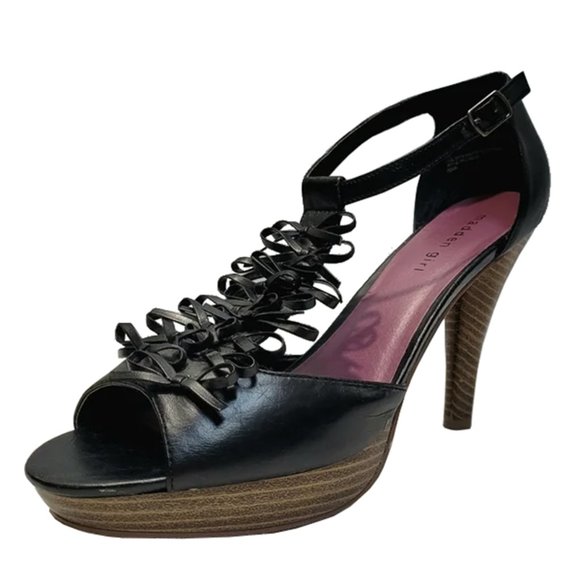 Madden Girl Duram Open Toe T-Strap Stiletto - Size 10 - Picture 4 of 7